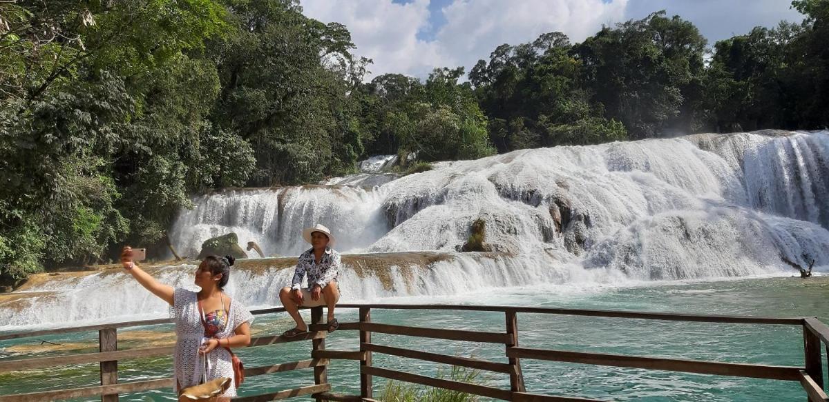 Posada Tzeltal Arroyo Agua Azul Buitenkant foto