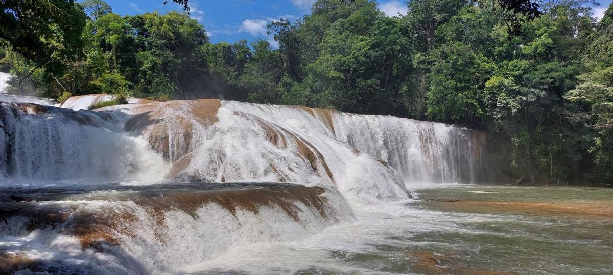 Posada Tzeltal Arroyo Agua Azul Buitenkant foto