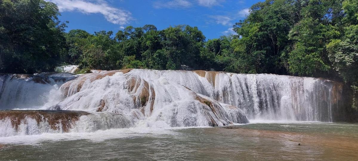 Posada Tzeltal Arroyo Agua Azul Buitenkant foto